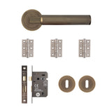 Deanta Delphi Mortice Kit Matt Antique Brass