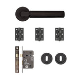 Deanta Delphi Mortice Kit Matt Black