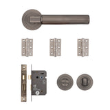 Deanta Delphi Bathroom Kit Matt Satin Black Nickel
