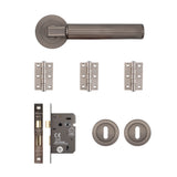 Deanta Delphi Mortice Kit Matt Satin Black Nickel