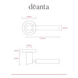 Deanta Arcadia Polished Chrome Handle