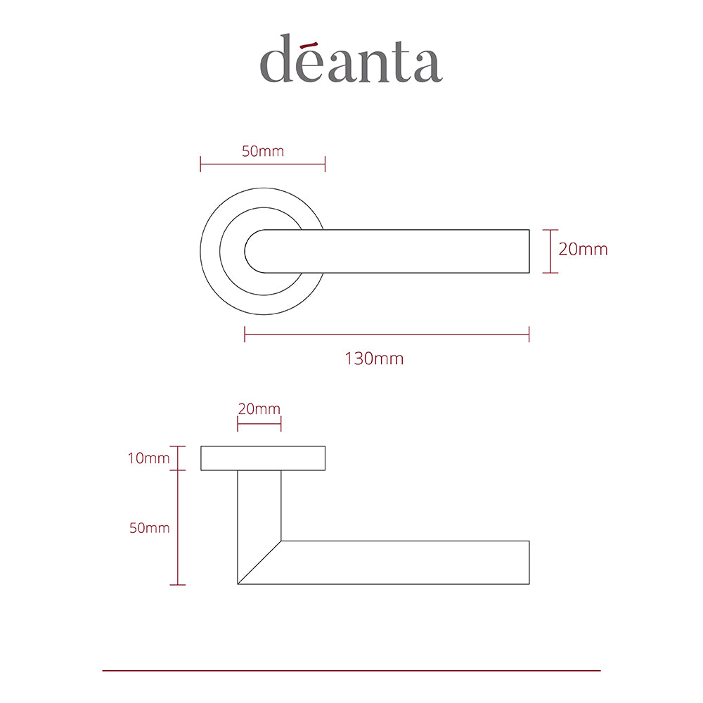 Deanta Ares Polished Chrome Handle