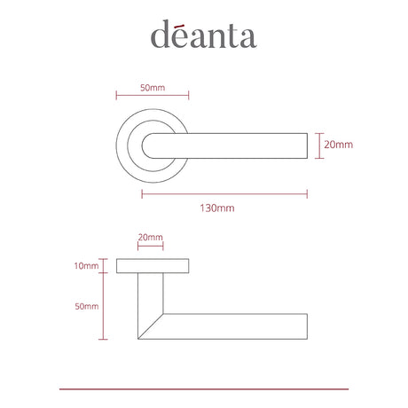 Deanta Ares Polished Chrome Handle