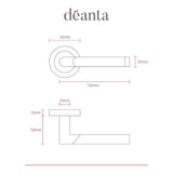 Deanta Augustus Matt Polished Chrome Handle