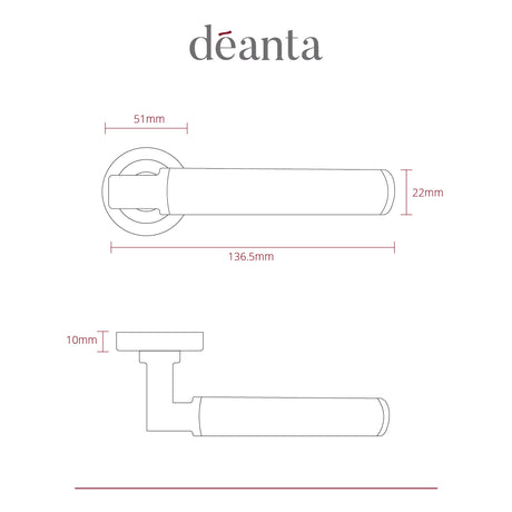 Deanta Delphi Matt Black Handle