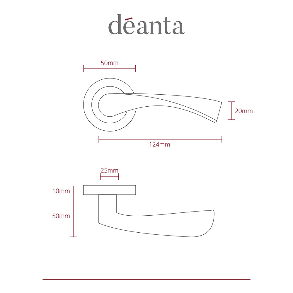 Deanta Fortuna Satin Finish Handle