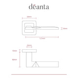 Deanta Hadrian Matt Satin Black Handle