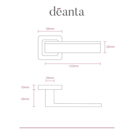 Deanta Invictus Matt Satin Black Handle