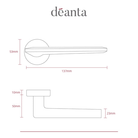 Deanta Ithaca Matt Antique Brass Handle