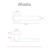 Deanta Olympia Matt Satin Black Nickel Handle