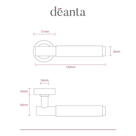 Deanta Sparta Matt Antique Brass Handle