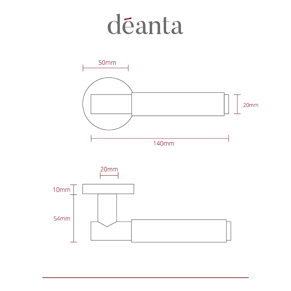 Deanta Sparta Matt Black Handle
