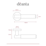 Deanta Sparta Matt Black Handle