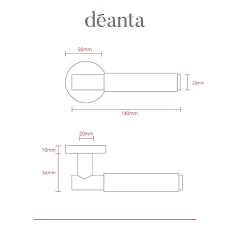 Deanta Sparta Matt Black Handle