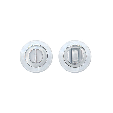 Deanta Thumbturn Set Matt Polished Chrome