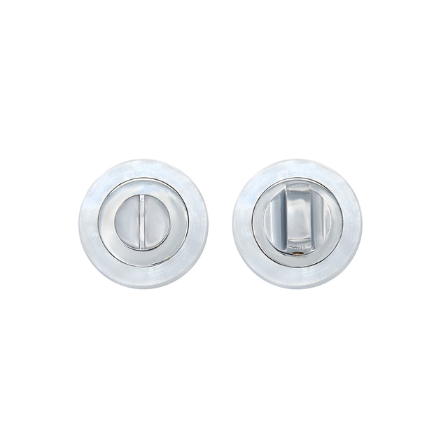 Deanta Thumbturn Set Matt Polished Chrome
