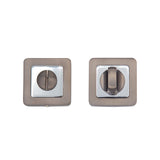 Deanta Thumbturn Set Matt Satin Black/Chrome