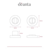 Deanta Thumbturn Set Satin Nickel