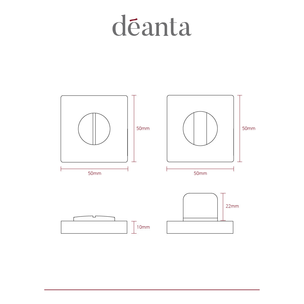 Deanta Thumbturn Set Satin Nickel