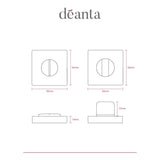 Deanta Thumbturn Set Satin Nickel