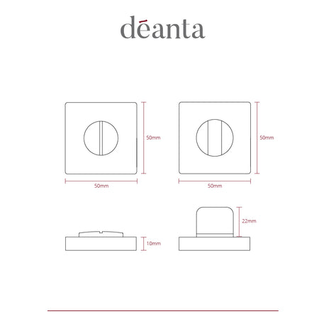 Deanta Thumbturn Set Satin Nickel