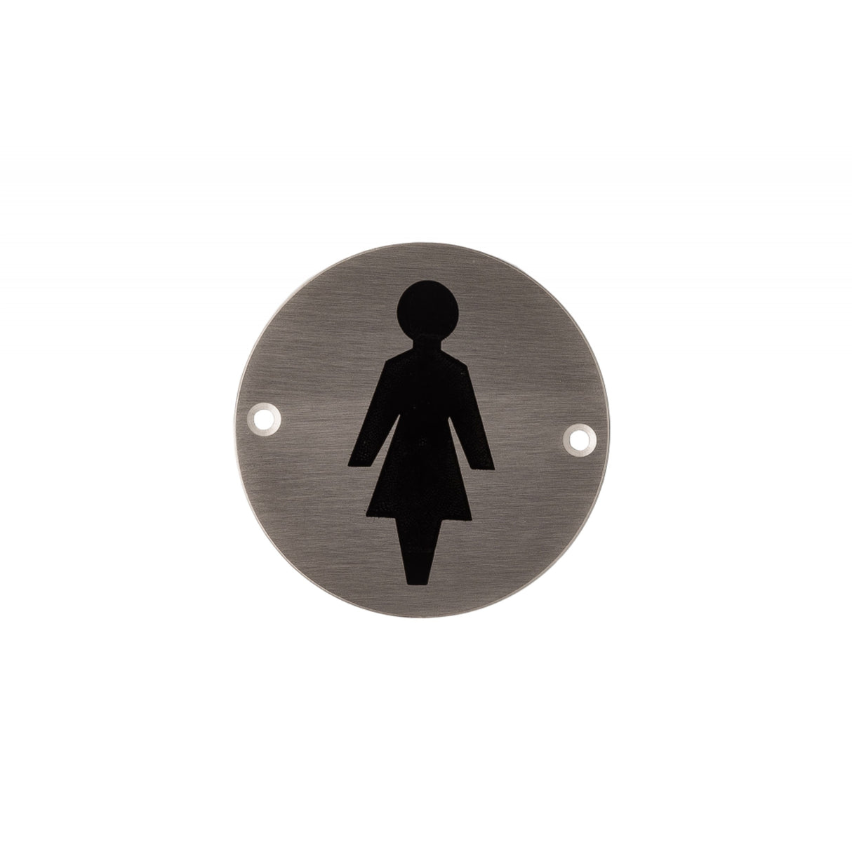 Deanta 3" Round Steel Female Pictogram Sign
