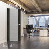 Deanta Flush Light Grey Ash Dark Grey Edges FD60 6mm Lipping FSC