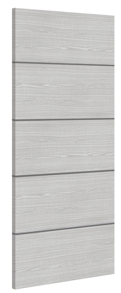 Deanta Flush Light Grey Ash Horizontal Inlay 6mm Lipping FSC