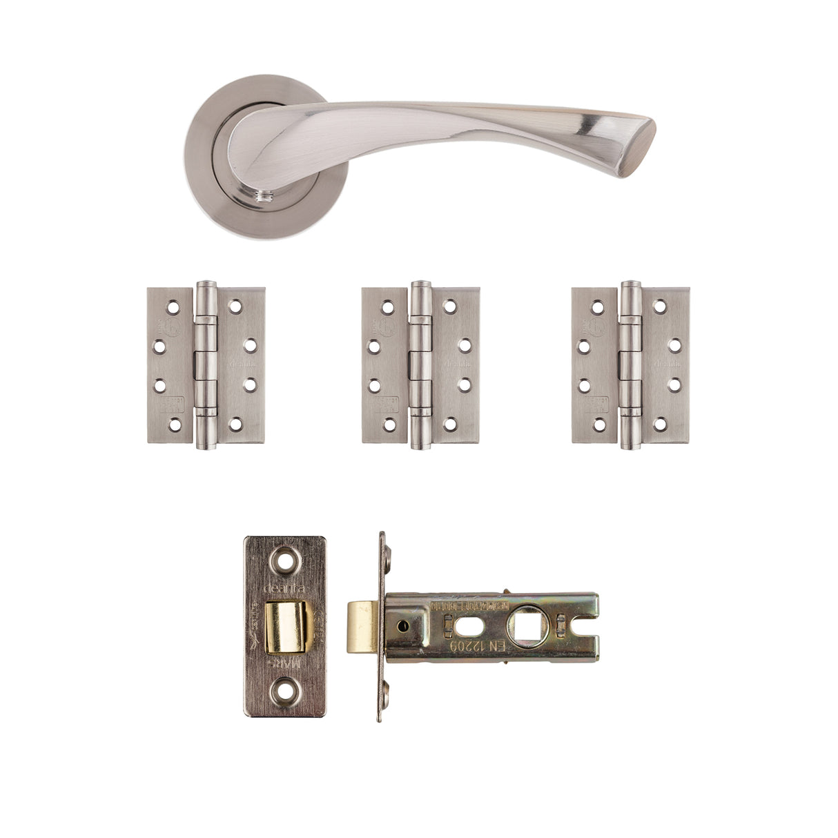 Deanta Fortuna Latch Kit Satin Finish Finish