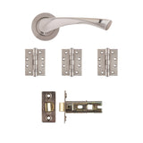 Deanta Fortuna Latch Kit Satin Finish Finish