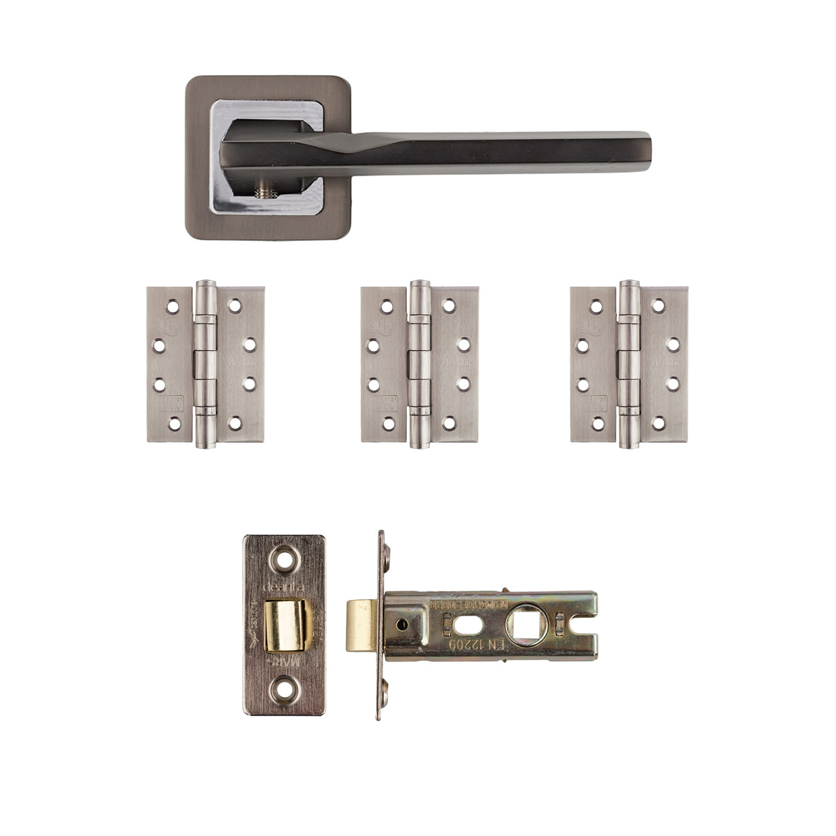 Deanta Hadrian Latch Kit Matt Satin Black Finish