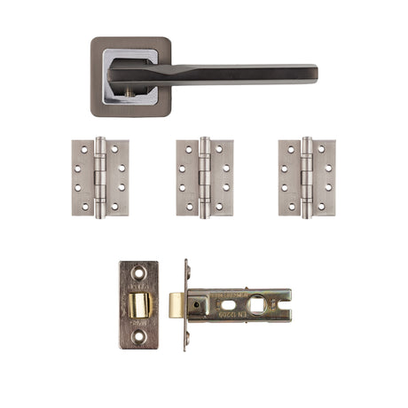 Deanta Hadrian Latch Kit Matt Satin Black Finish