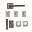 Deanta Hadrian Mortice Kit Matt Satin Black Finish