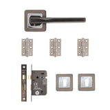 Deanta Hadrian Mortice Kit Matt Satin Black Finish