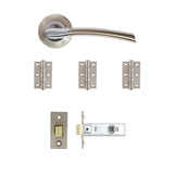 Deanta Hera Latch Kit Satin Nickel Chrome Finish