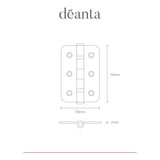 Deanta Black Steel BSEN1935 Rated Hinges
