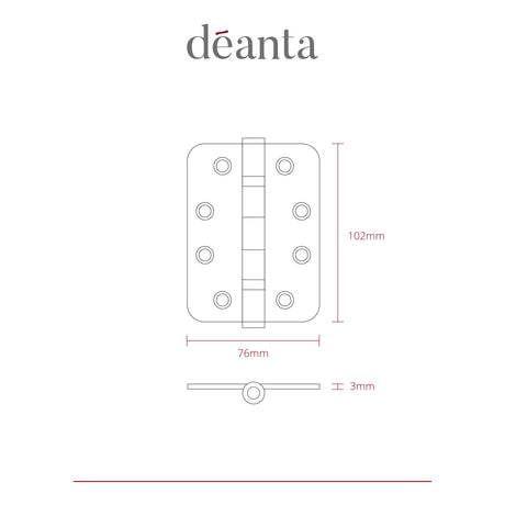Deanta Stainless Steel BSEN1935 Grade13 Hinges