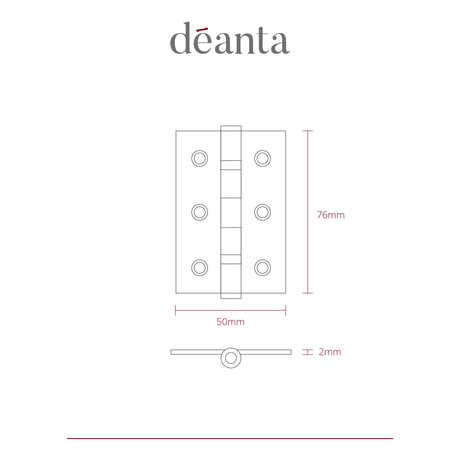 Deanta Mild Steel BSEN1935 Grade7 Hinges