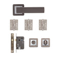 Deanta Invictus Bathroom Kit Matt Satin Black Finish