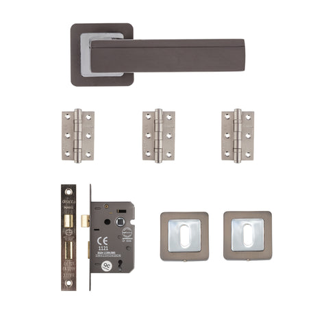 Deanta Invictus Mortice Kit Matt Satin Black Finish