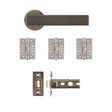 Deanta Olympia Latch Kit Matt Antique Brass