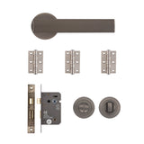 Deanta Olympia Bathroom Kit Matt Satin Black Nickel