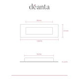 Deanta Slim Pocket Door Finger Pull Handle Pair