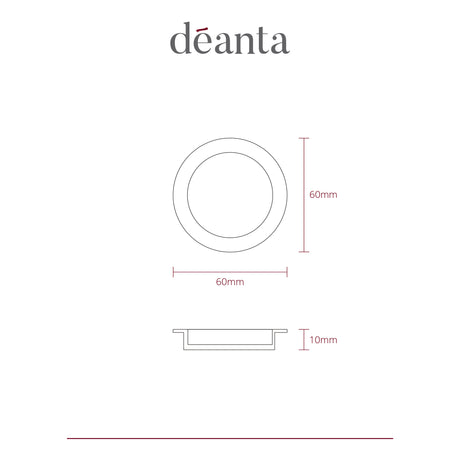 Deanta Pocket Door Round Handle