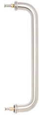 Deanta D-Pull Handle Satin Steel 22mmØ