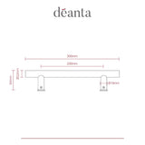 Deanta Guardsman Pull Handle Satin Steel 22mmØ