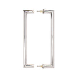 Deanta Mitred Pull Handle Polished Steel 22mmØ