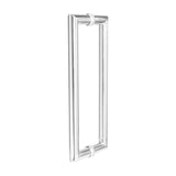Deanta Mitred Pull Handle Polished Steel 22mmØ