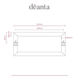 Deanta Mitred Pull Handle Polished Steel 22mmØ
