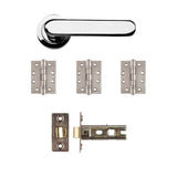 Deanta Parga Latch Kit Polished Chrome Finish